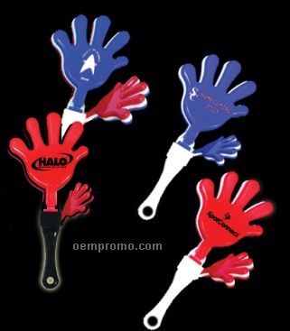 7" Hand Clapper (Red/ White/ Red)