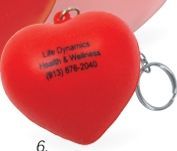 Valentine Heart Key Chain Squeeze Toy