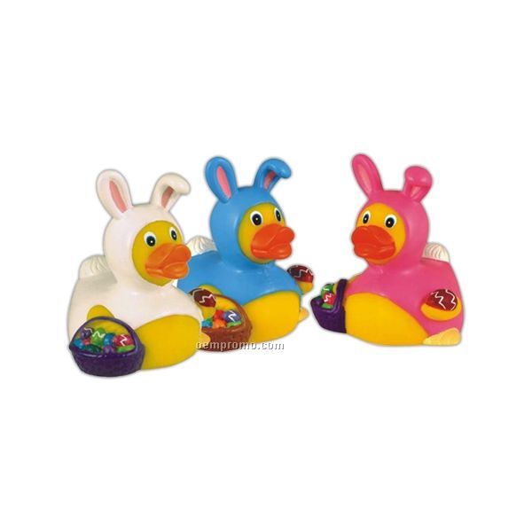 Rubber Easter Bunny Duck