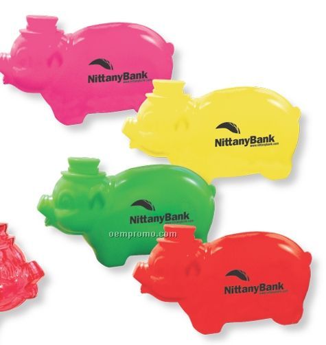 Translucent Neon Assortment Smash-it Piggy Bank (Imprinted)