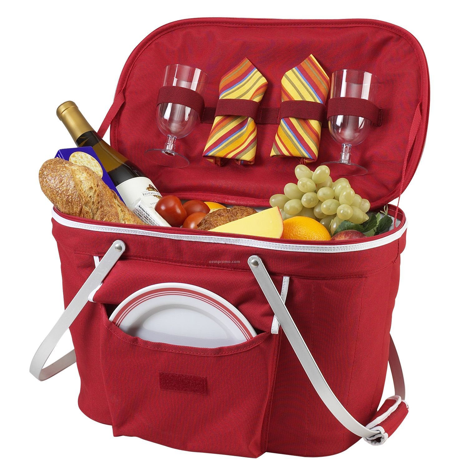 Collapsible Insulated Picnic Basket For Two