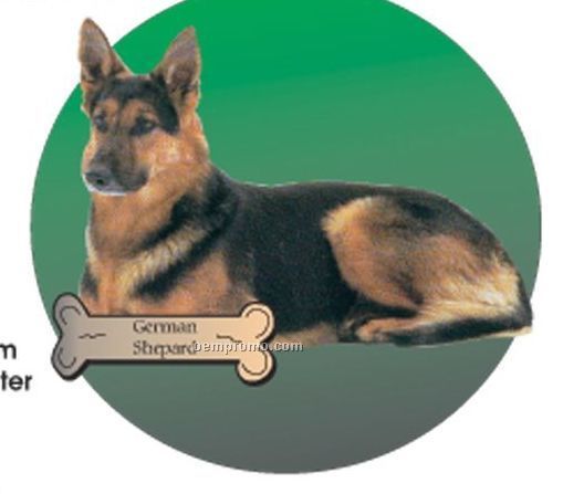 German Shepherd Dog Acrylic Coaster W/ Felt Back