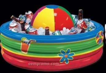 Inflatable Beach Ball Cooler (14"X29 1/2")