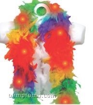 Light-up Rainbow Feather Boa
