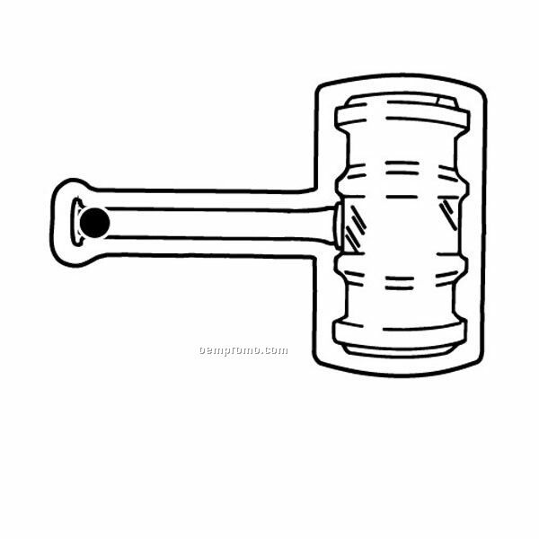 Stock Shape Collection Large Gavel Key Tag