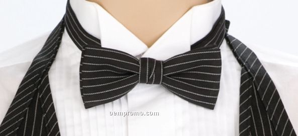 Pinstripe Bow Tie