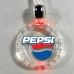 Bottle Cap Light Up Pendant Necklace W/ Amber LED
