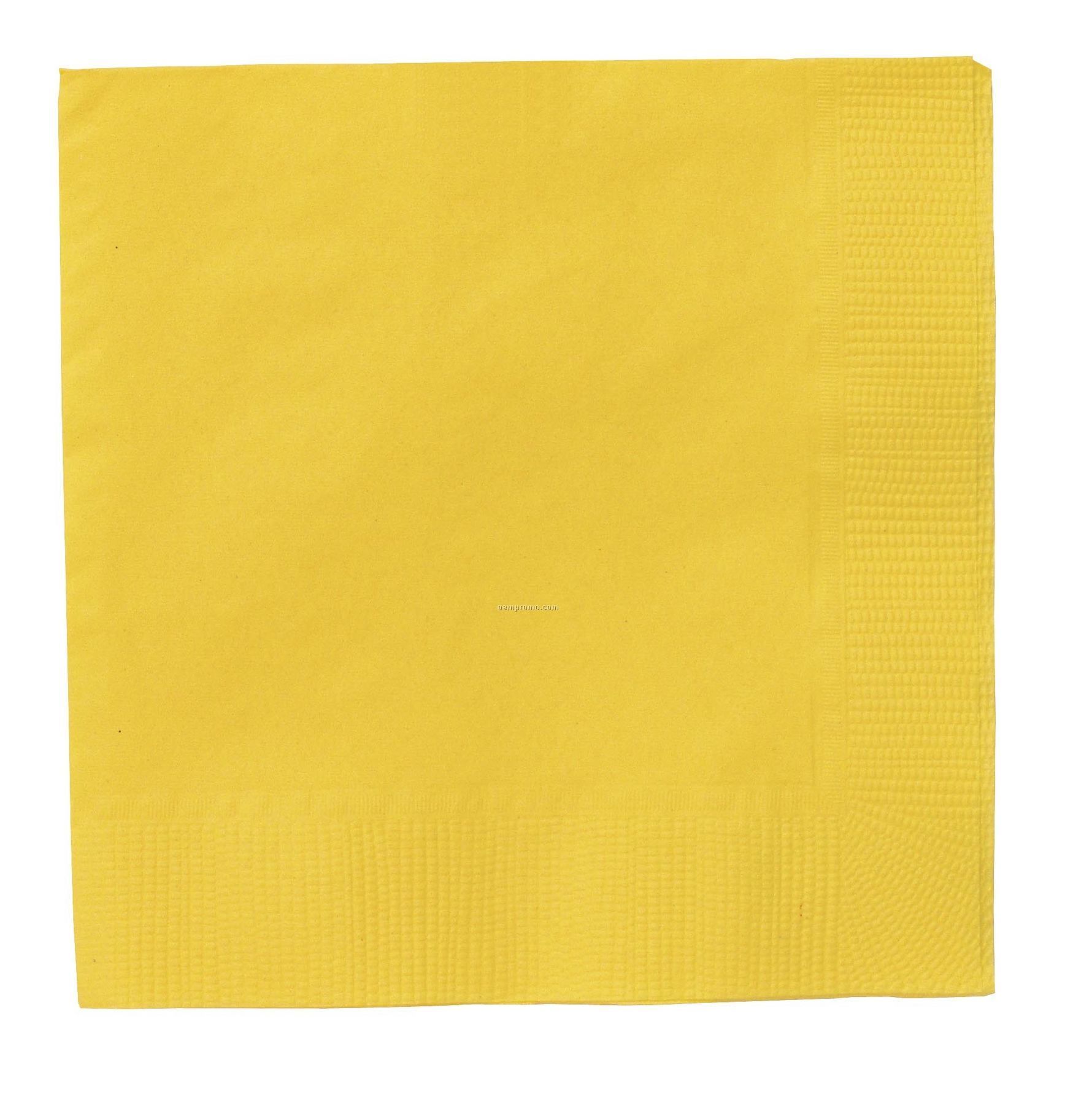 Colorware Mimosa Yellow Dinner Napkins With 1/4 Fold