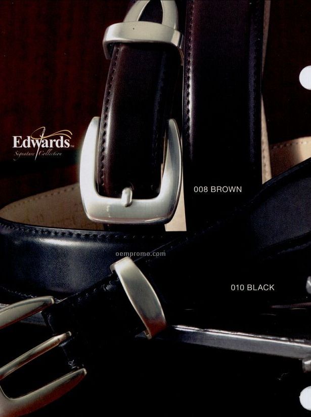 Edwards Leather Signature Dress Belt