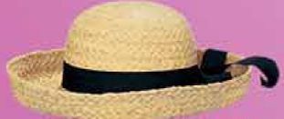 Packable Ladies' Raffia Straw Hat Packable Ladies Raffia Straw Hat
