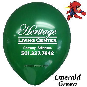 9" Emerald Green Latex Balloons