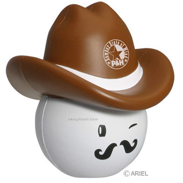 Cowboy Mad Cap Squeeze Toy