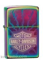 Purple/ Green Harley Davidson Symbol Zippo Lighter