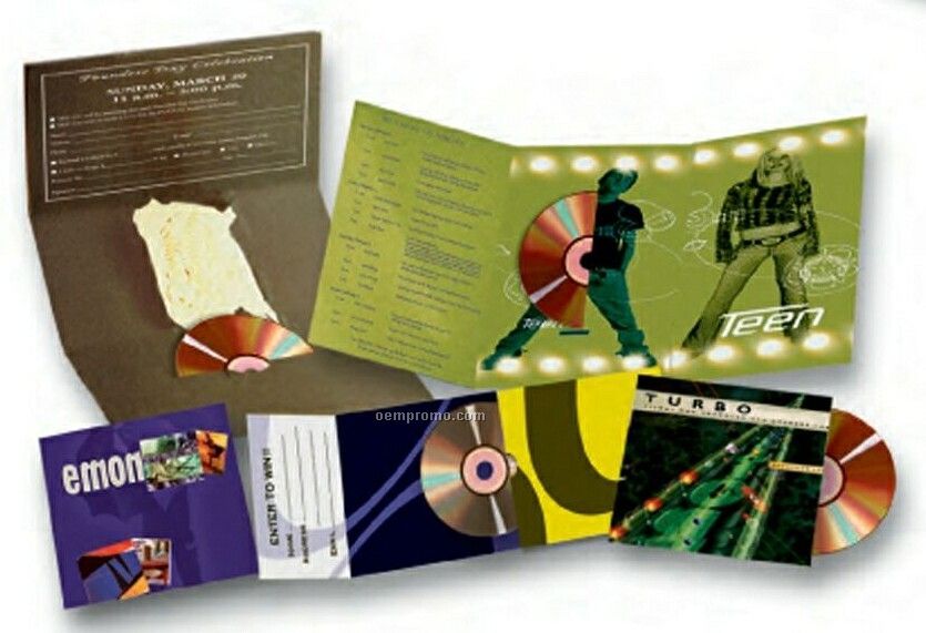 CD/ DVD Pocket Folder W/ Perforated Back Card