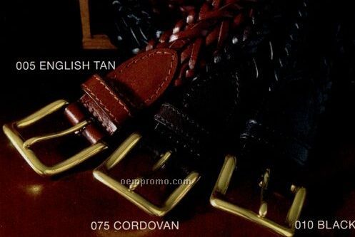 Edwards Leather Braided Dress Belt