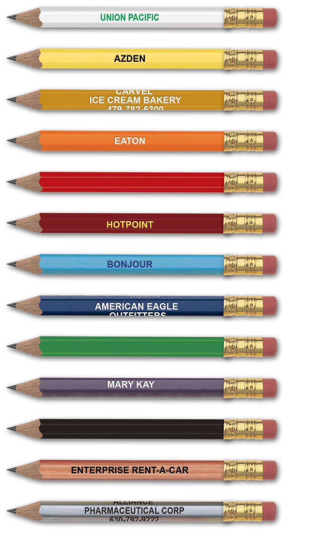 Hex Golf Pencil With Eraser