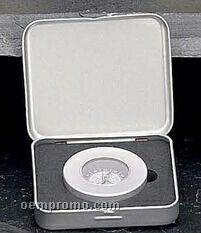 Compass In Metal Box