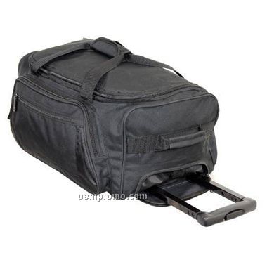 Deluxe Rolling Luggage Bag W/ Carry-on Handle (Screen Printed)