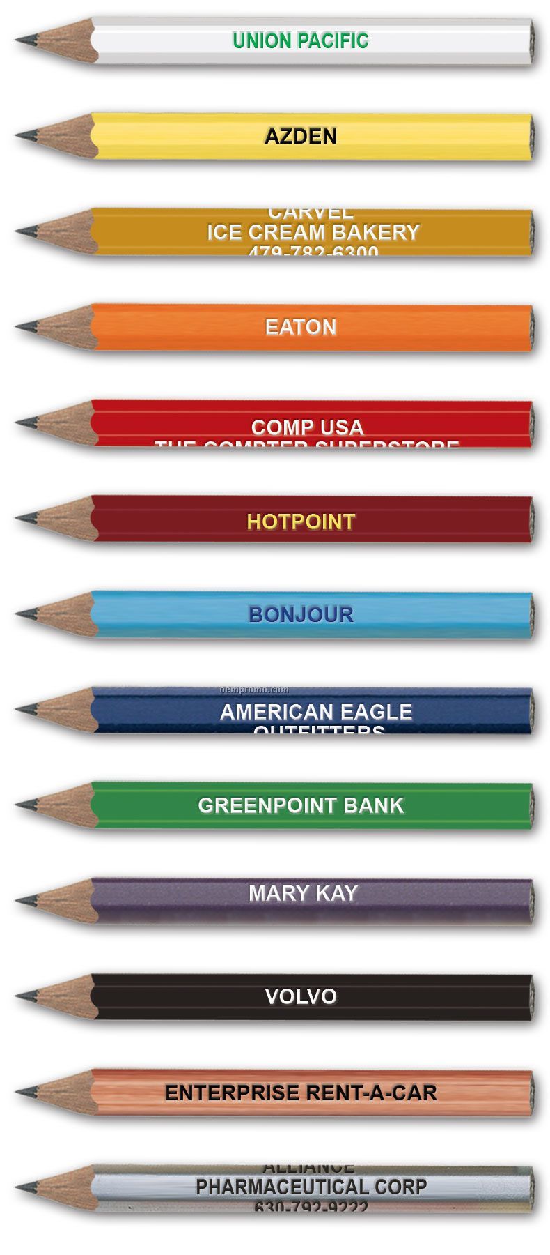 Hex Golf Pencil - No Eraser