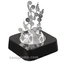 Magnetic Sculpture W/ Silver Base