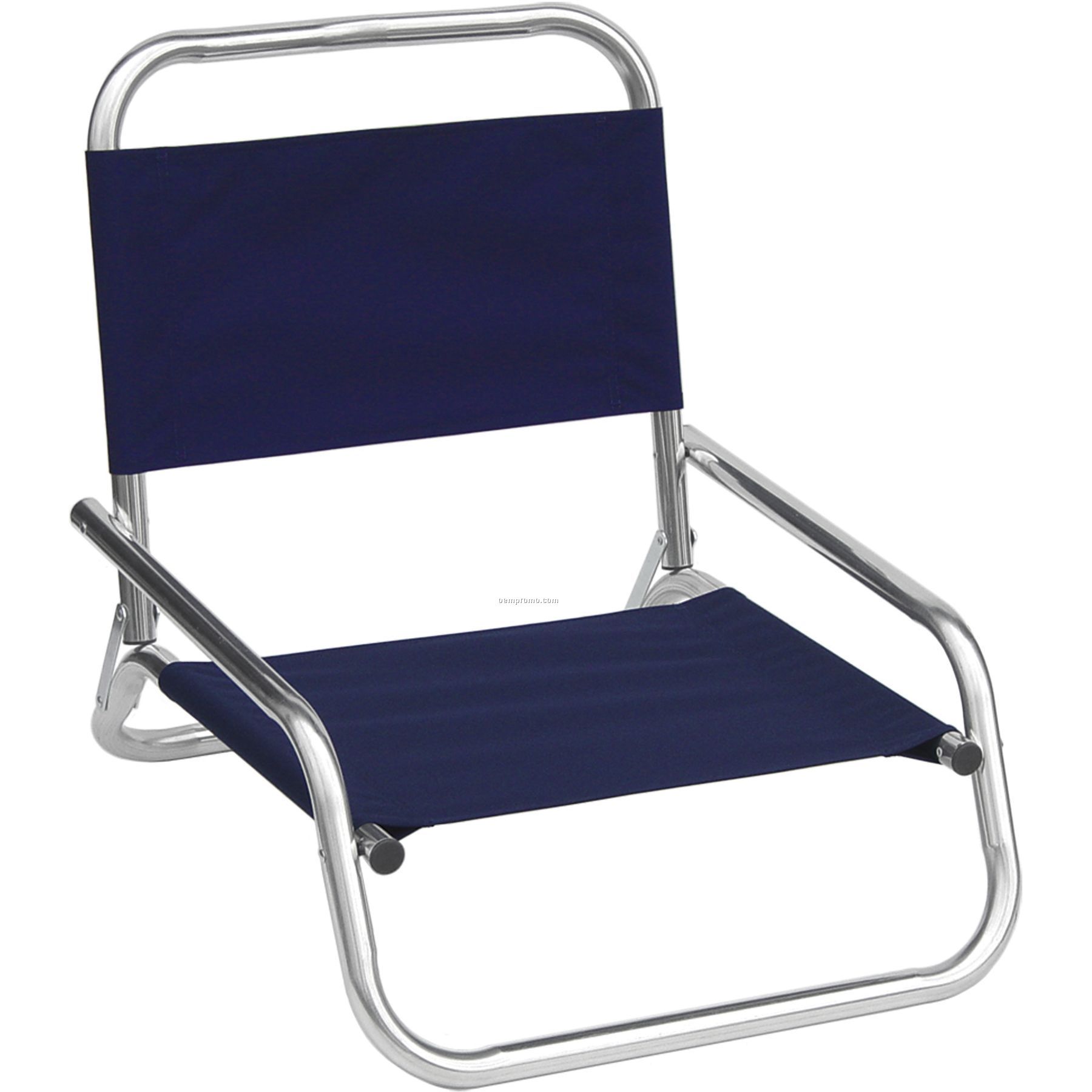 Us Made Deluxe Wide Low Back Beach Chair With Full Color Digital Imprint