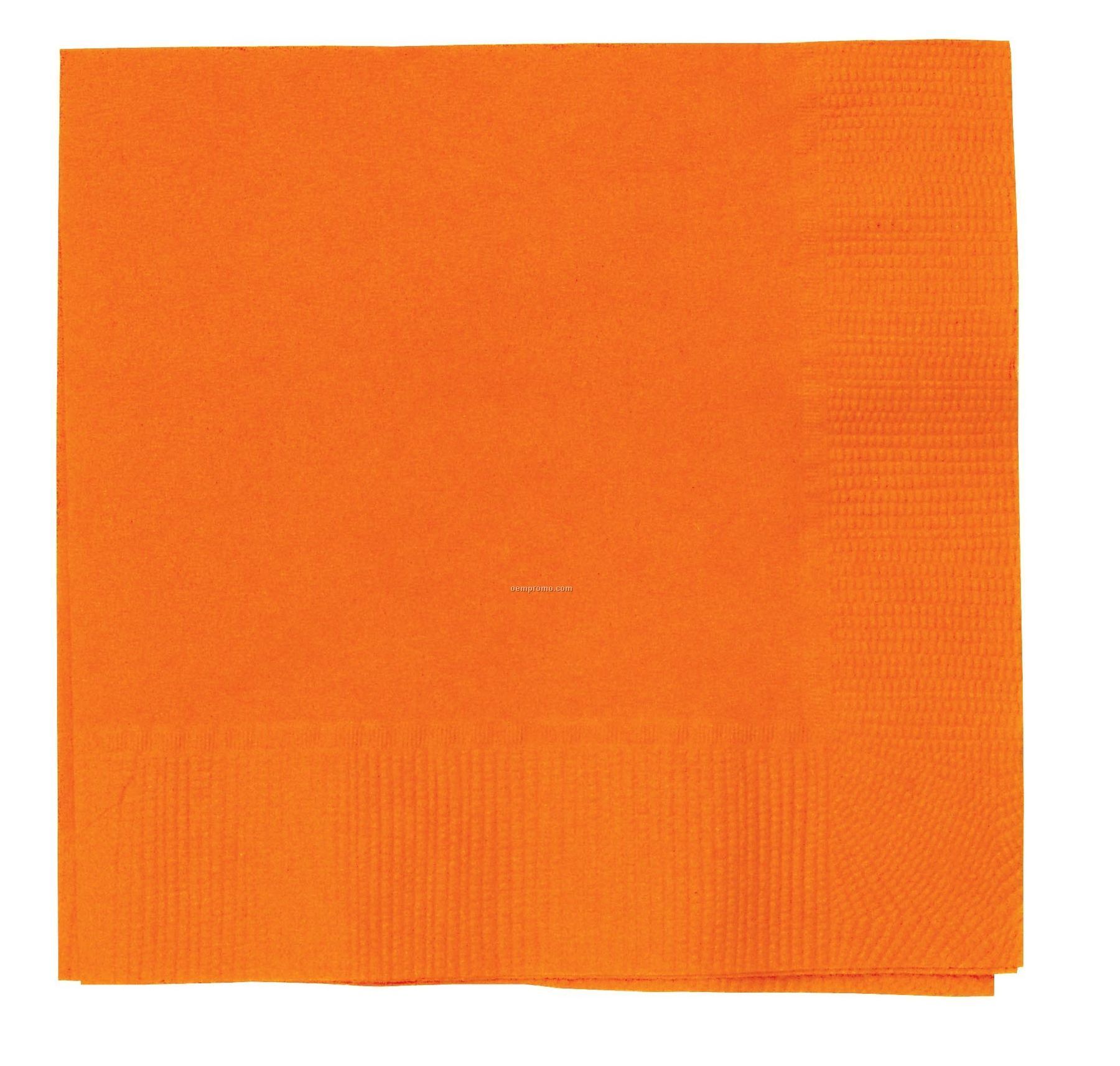 Colorware Sunkissed Orange Dinner Napkins With 1/4 Fold