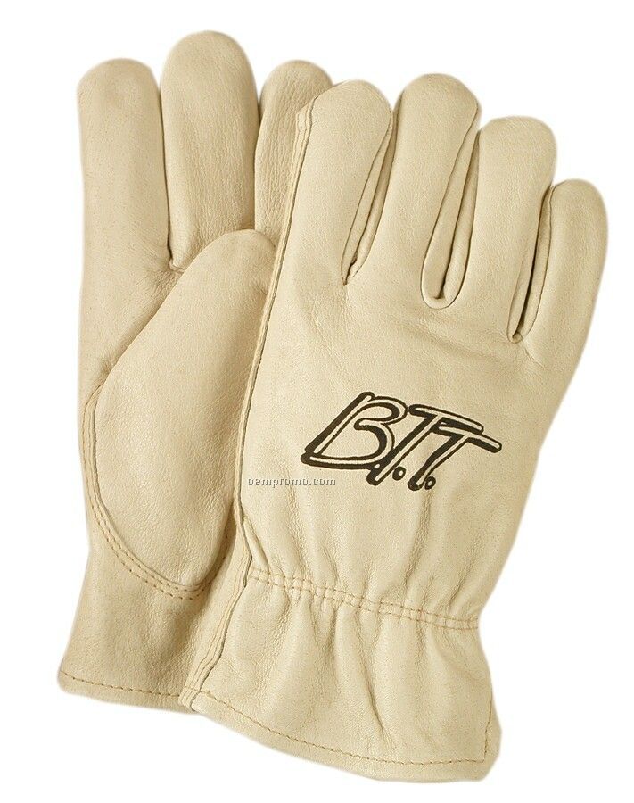 Men's Unlined Premium Grain Pigskin Leather Gloves (S-xl)