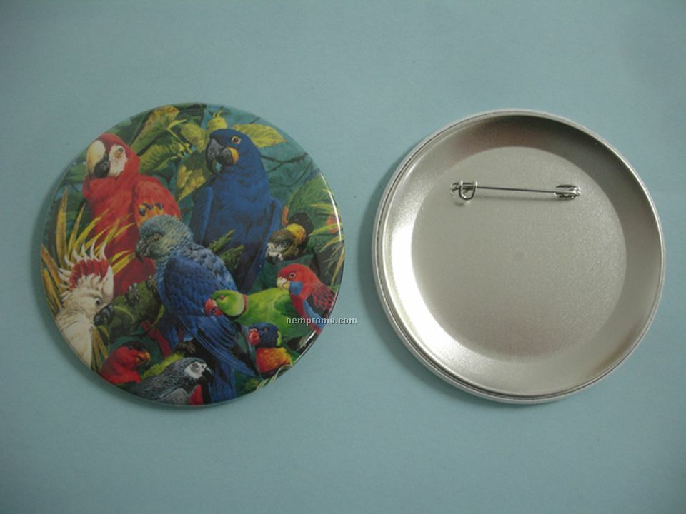 Celluloid Buttons With Safety Pin Attachment