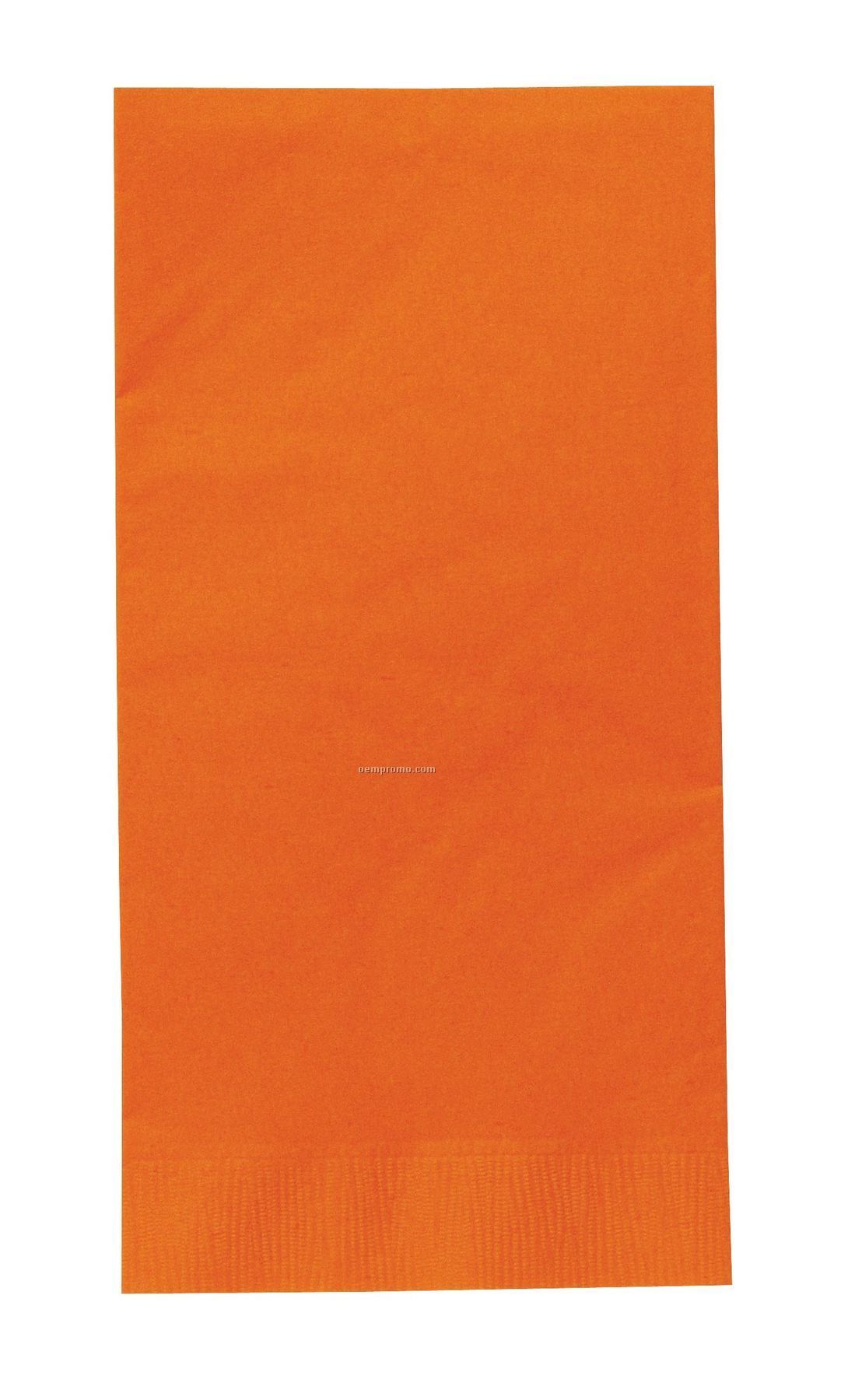 Colorware Sunkissed Orange Dinner Napkins With 1/8 Fold