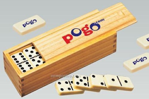 Double 6 Domino Game Set W/ Cover Imprint