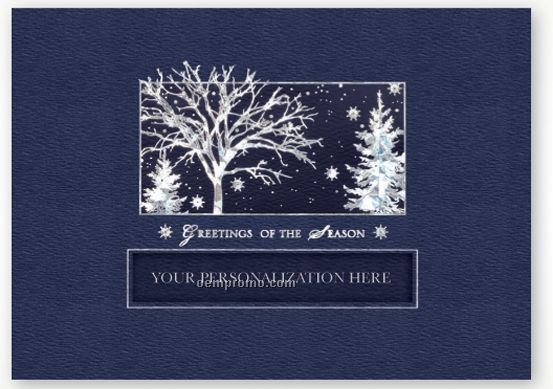 Fractured Light Personalized Die Cut Holiday Card