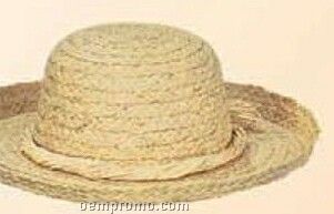 Ladies Straw Hat W/ Twined Band