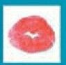 Stock Temporary Tattoo - Kiss Lips (2"X2")