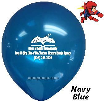 9" Navy Blue Latex Balloons