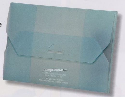 Tinted And Frosted Polypropylene Tuck Envelope (5-3/8"X7-3/8"X 5/8")