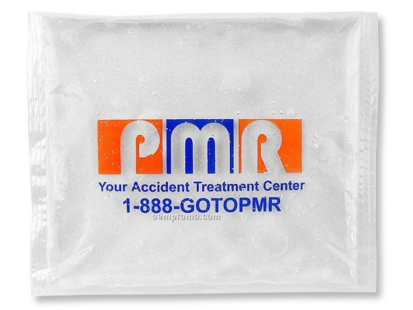 Clear Freeze - Solid Ice / Heat Pack With Floating Imprint Insert (6"X8")