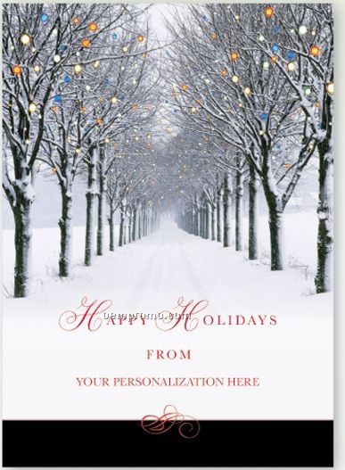 Light The Way Personalized Holiday Card W/ Front Imprint