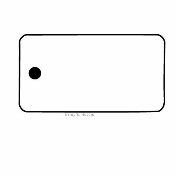 Stock Shape Collection Rectangle 17 Key Tag