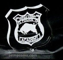 Acrylic Paperweight Up To 12 Square Inches / Police Badge