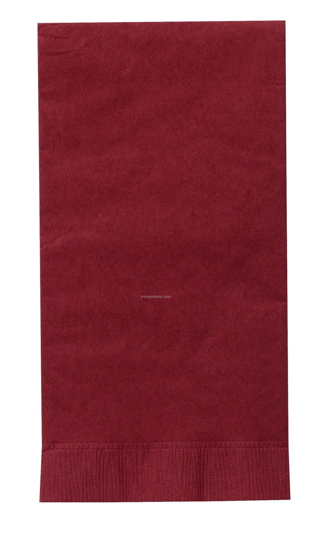 Colorware Burgundy Royale Red Dinner Napkins With 1/8 Fold