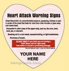 Heart Attach Warning Signs Magnet