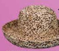 Ladies Wide Brim Straw Hat