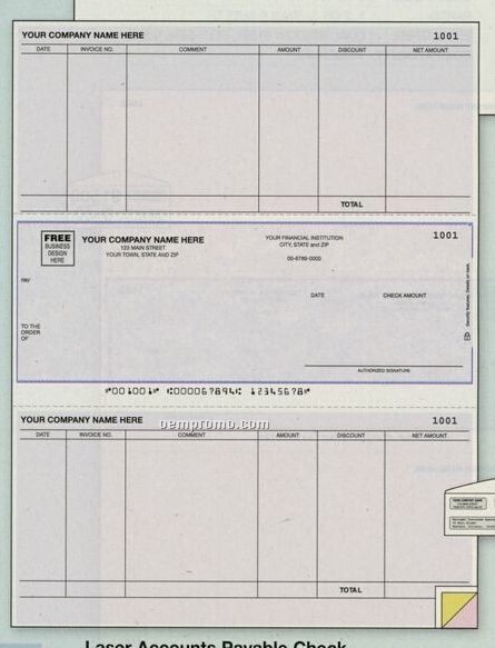 Laser Accounts Payable Check - Mas 90 Compatible (2 Part)