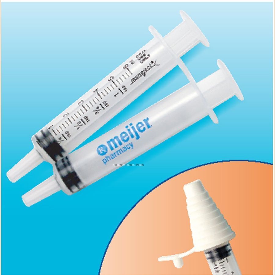 Liquid Medicine Dispenser 6 Ml Oral Syringe W/Cork