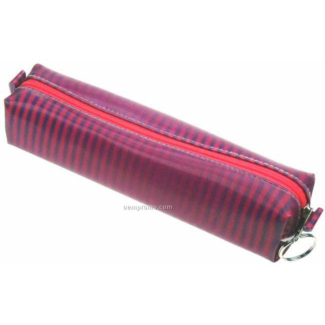 Pink/Purple Globo 3d Lenticular Pencil Case (Stripes)