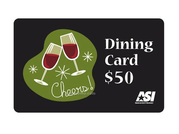 The Dining Card - $50 Gift Card Or Key Tag