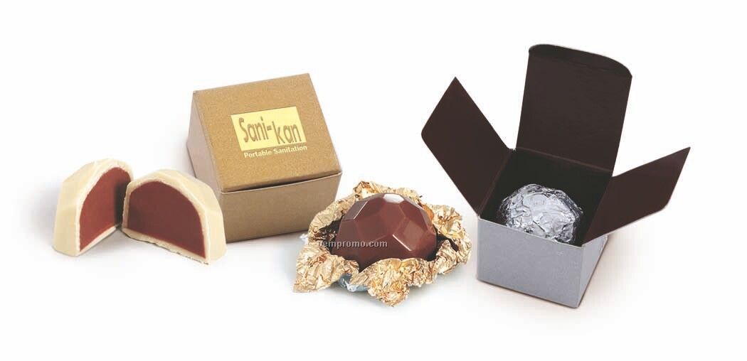 Belgian Chocolate Candy Truffle Box Favor