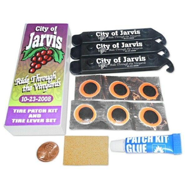 Combo Repair Tire Patch Kit With Patches & Adhesive Glue