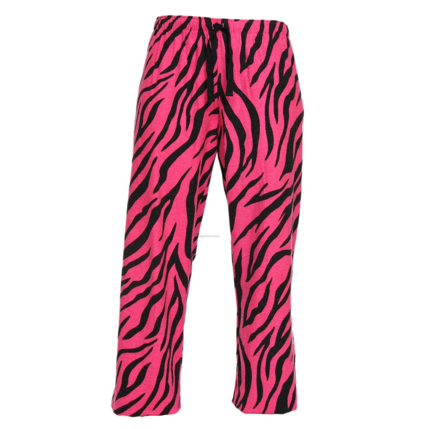Adult Fuchsia Pink Zebra Flannel Let Loose Pant