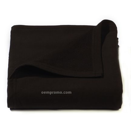 Black Sweat Shirt Fleece Blanket
